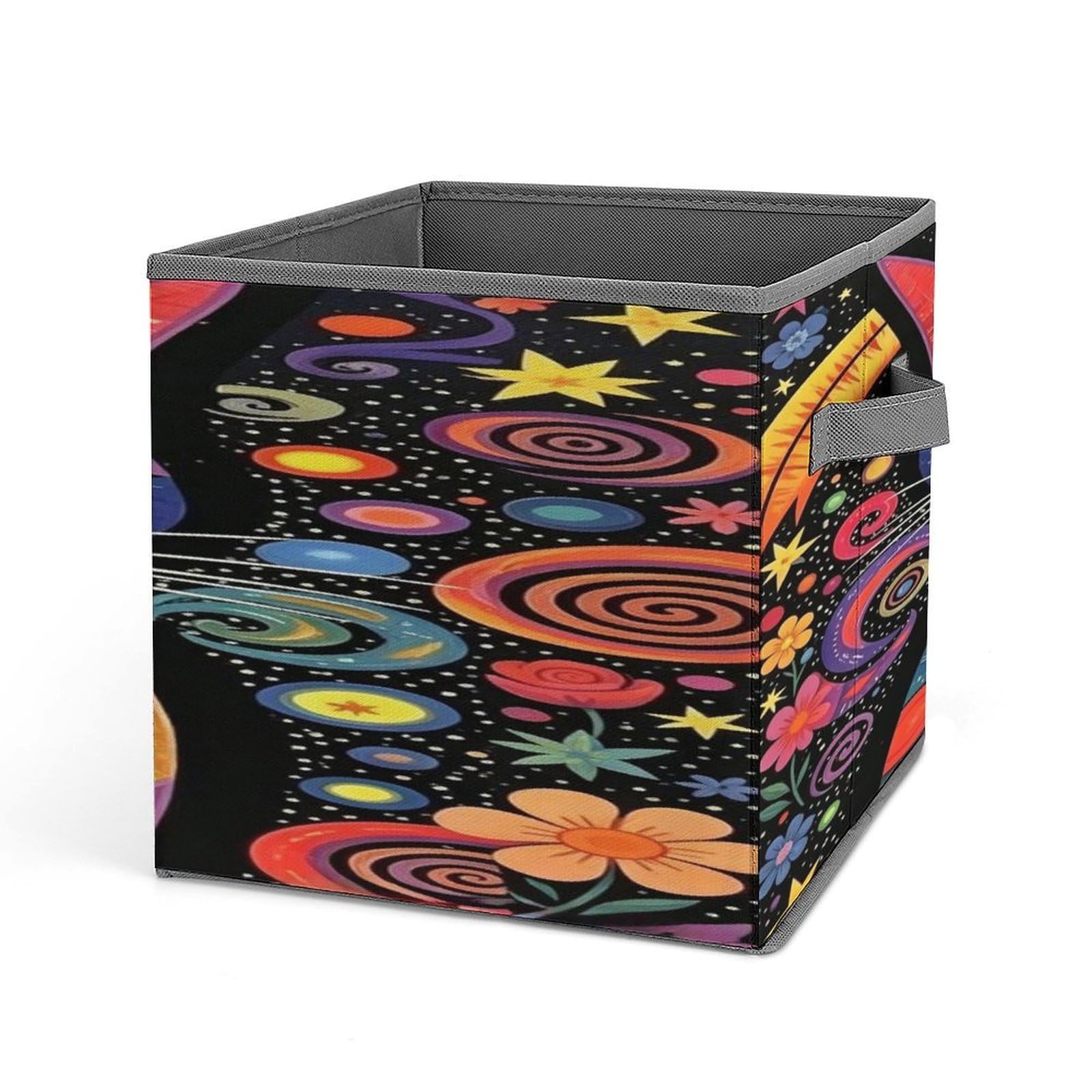 Fekiloot Style Trippy Cat Storage Bins Storage Baskets