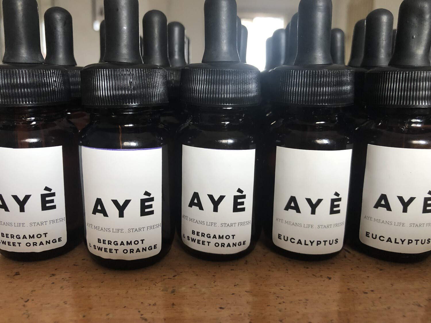 AYÈ unscented Organic Moringa Oil 40ml (Pack of 10)- Pure, Organic, Unrefined, Cold Pressed, Vegan
