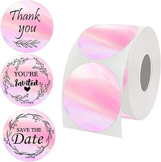 2 inch Direct Thermal Labels Gradual Change Round Circle Color-Code Dot Labels for Thermal Label Printer Color Coding Dot Shipping Label Printer for Barcodes Home Business 500 Pcs Per Roll