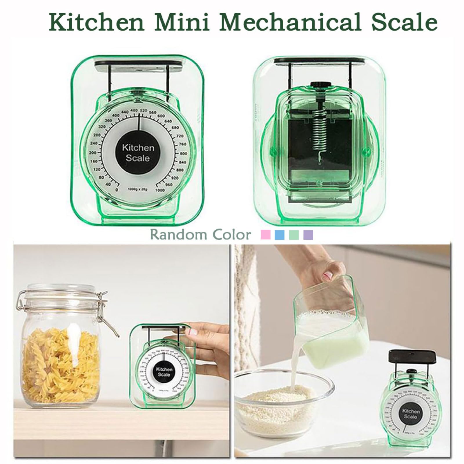 Bilancia Meccanica Da Cucina 1kg - Compatta Con Ciotola, Ideale Per Dolci E Preparazioni - Foto 12