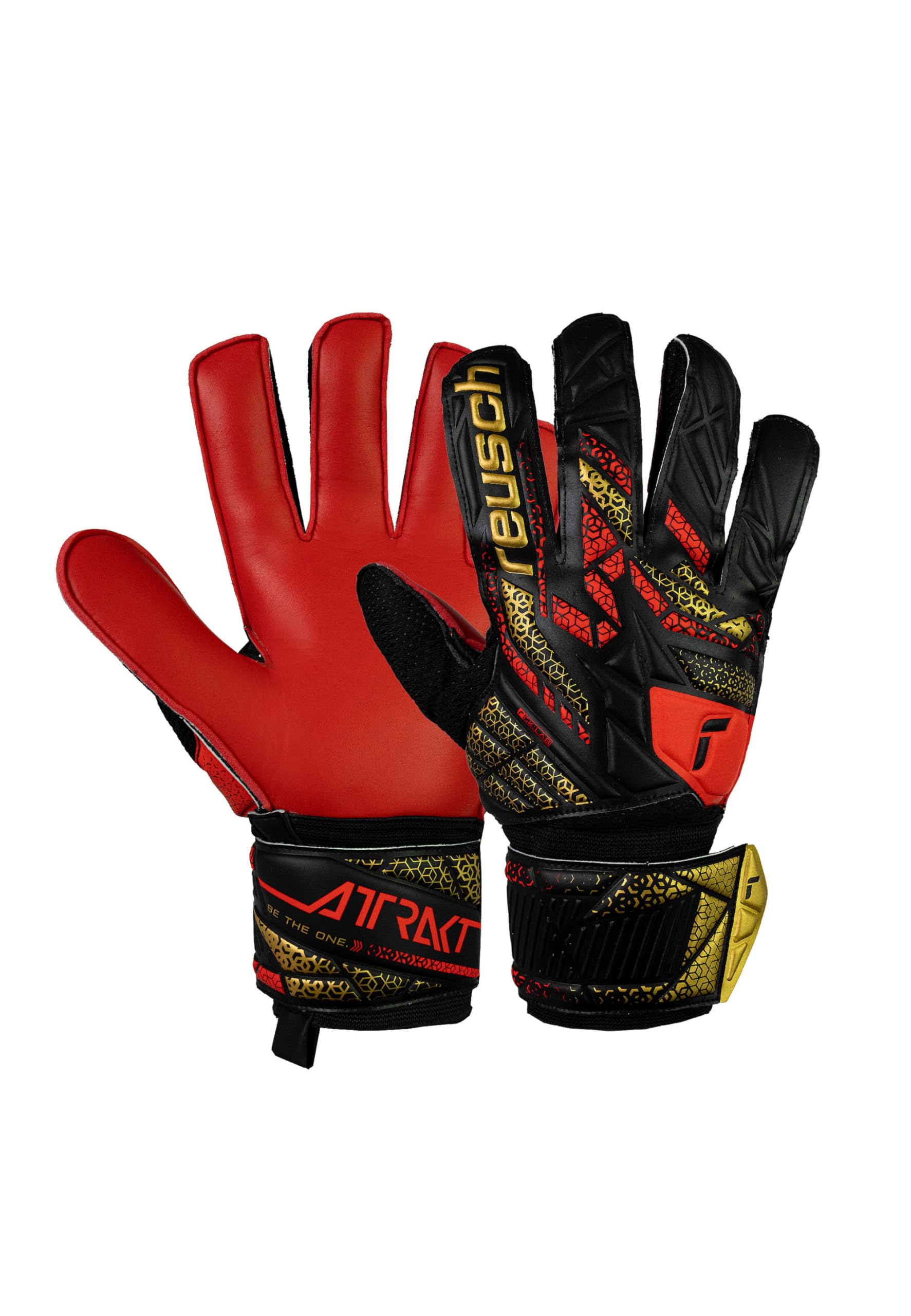 Reusch Attrakt Solid Grip Goalkeeper Gloves Football Gloves for Adults for Men and Women Suitable for All Weather Conditions and Pitch Surfaces — image 1