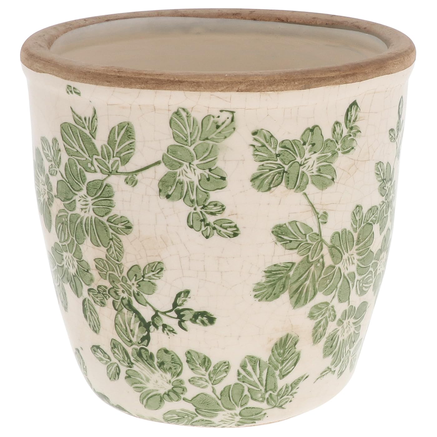 Shudehill Giftware Small Planter Ceramic Clematis Garden Planter And Vases In Bouquet, Jug, Traditional And More! (Small Planter)