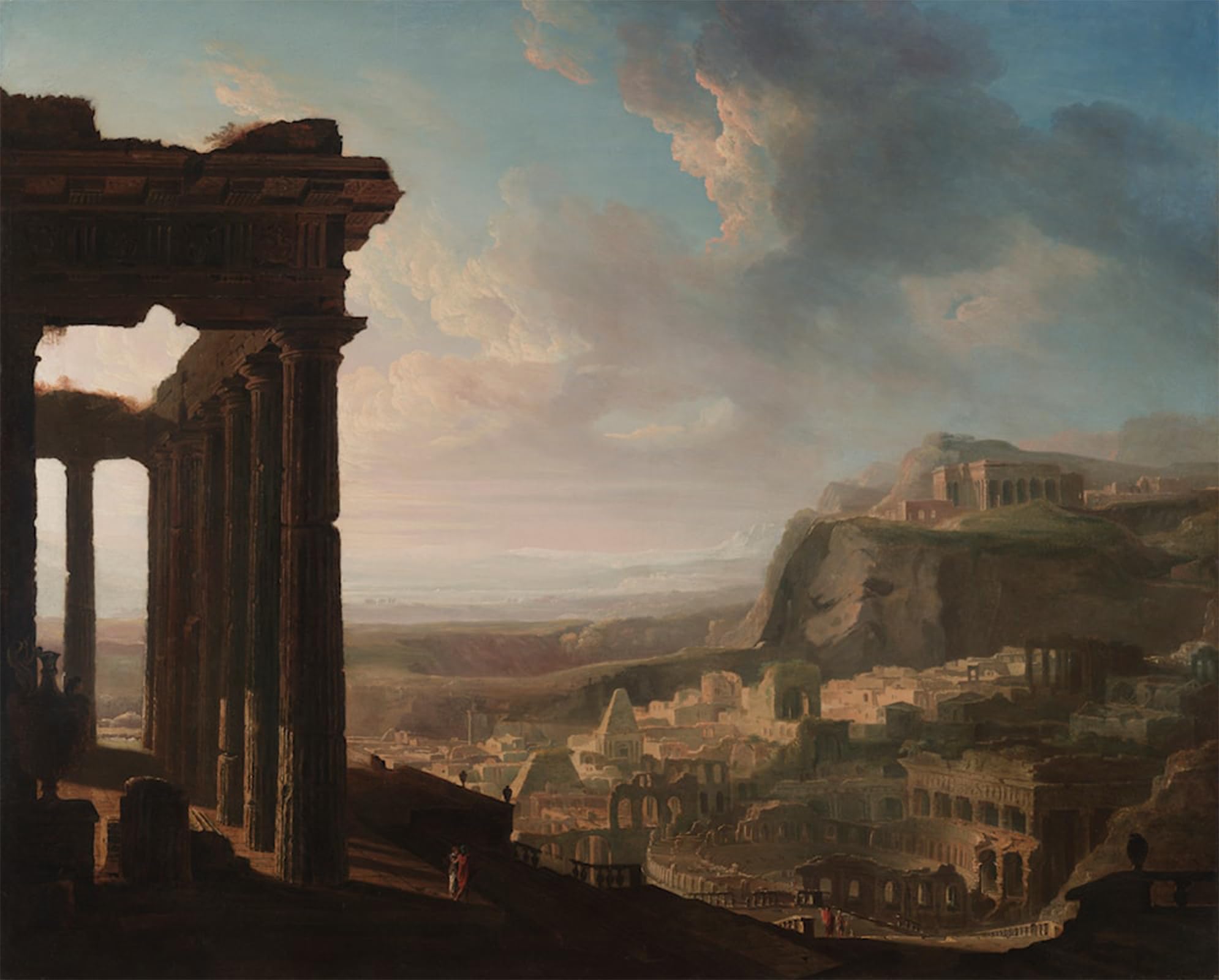 POSTERIIk Famous Animal Posters Vintage Picture Ruins of an Ancient City by John Modern Wall Decor for Home Decor 60x90cm