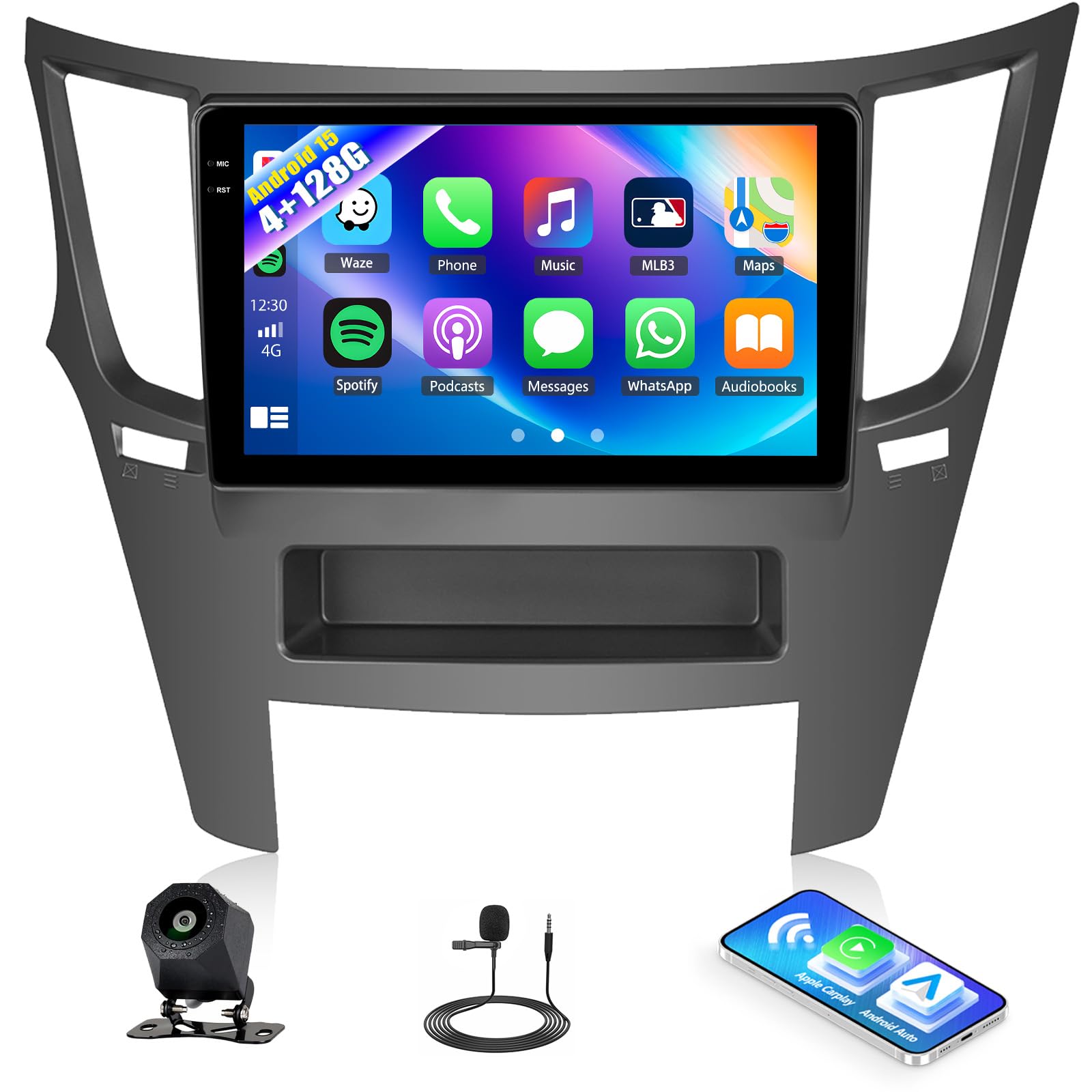 Amazon.com: 4G+128G for Subaru Legacy Outback 2010-2014 Android 15