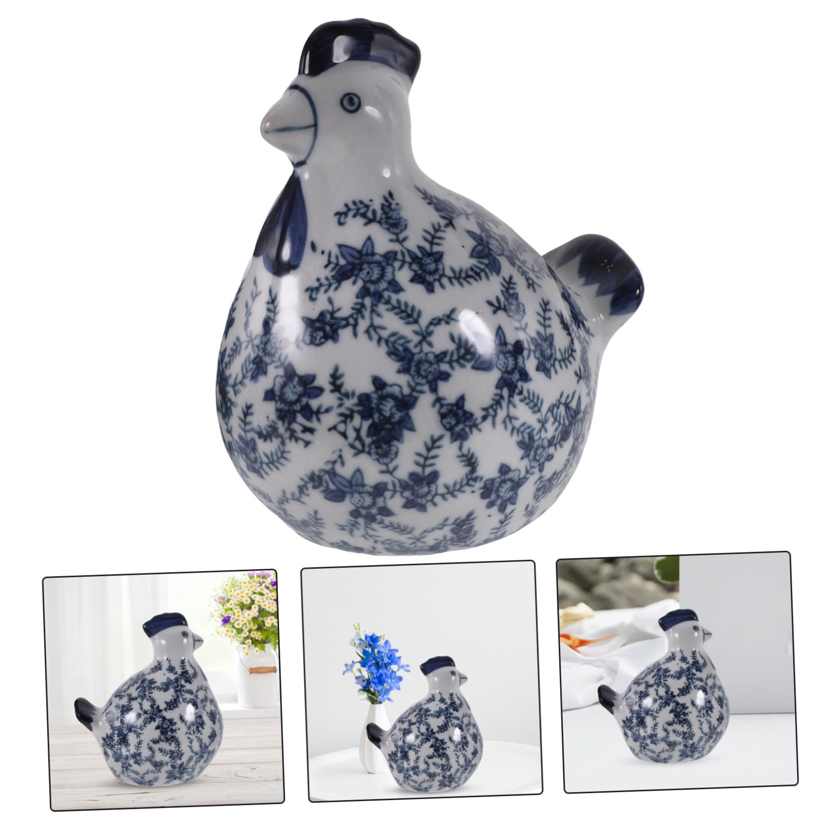 Kreative Keramik Hühnerfigur Lustiges Huhn Ornament Für Garten Und Tischdekoration Stabil Und Bruchsicher Für Hochzeiten Und Wohnaccessoires