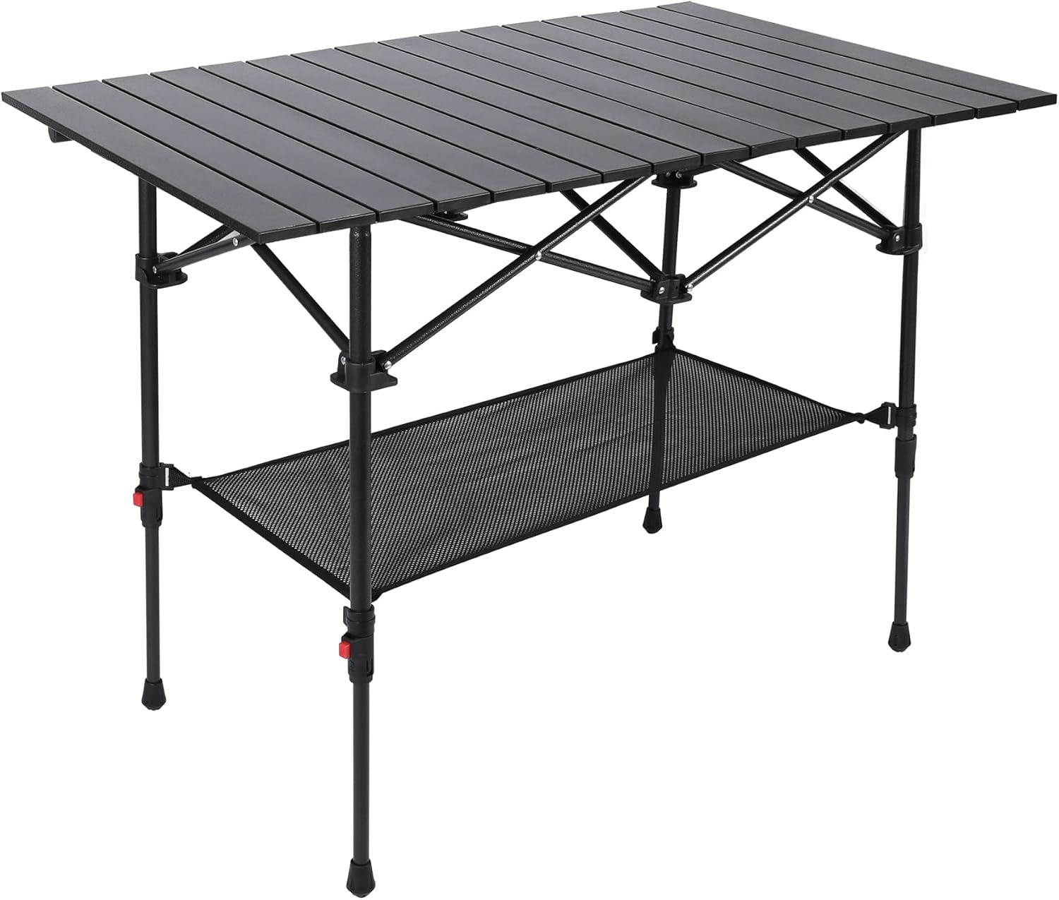 Stonehomy Rollup Top Aluminum Camping Table, Folding