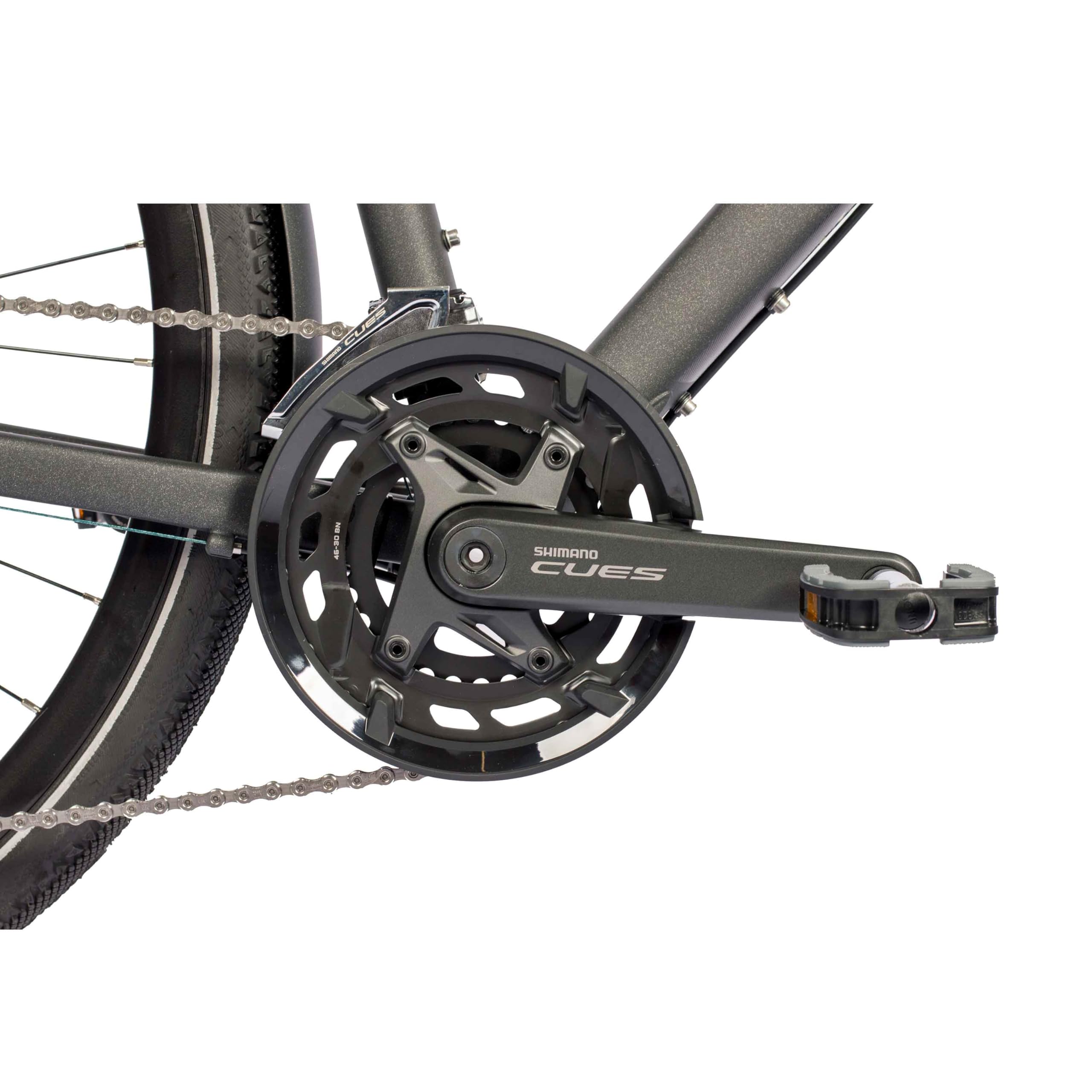 Airtracks Herren Trekking Fahrrad 28 Zoll Trekkingrad TR.2855-C 2x10 Gang Shimano CUES RD-U6020-10 Shadow Black Schwarz Rahmenhöhen 52cm 56cm Modell 2026
