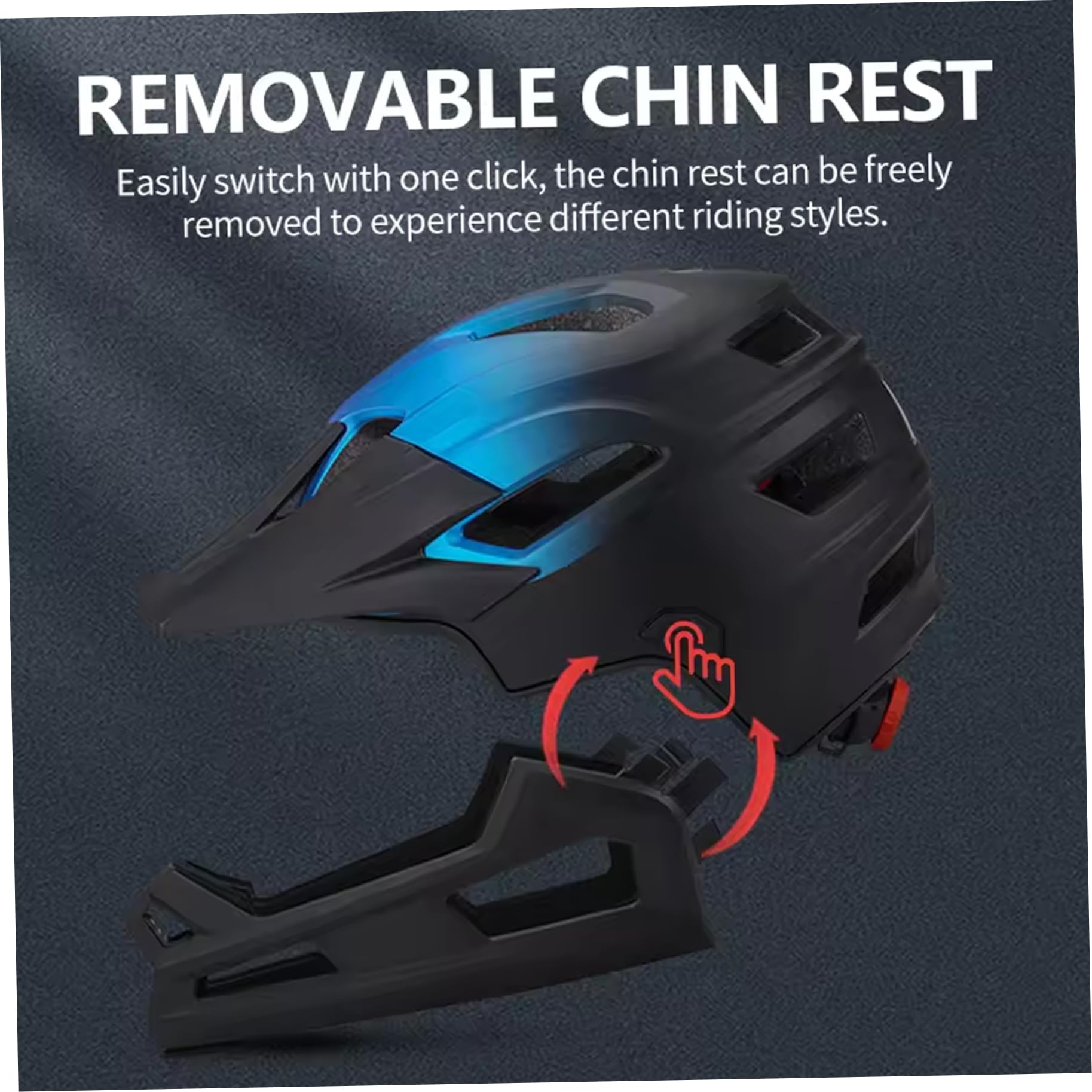 Casque de vélo intégral et Demi-Jet pour Adultes (Hommes et Femmes), résistant au Vent, avec mentonnière Amovible, léger Ajustable, idéal pour Les Sports de Plein air comme Le VTT Le vélo d