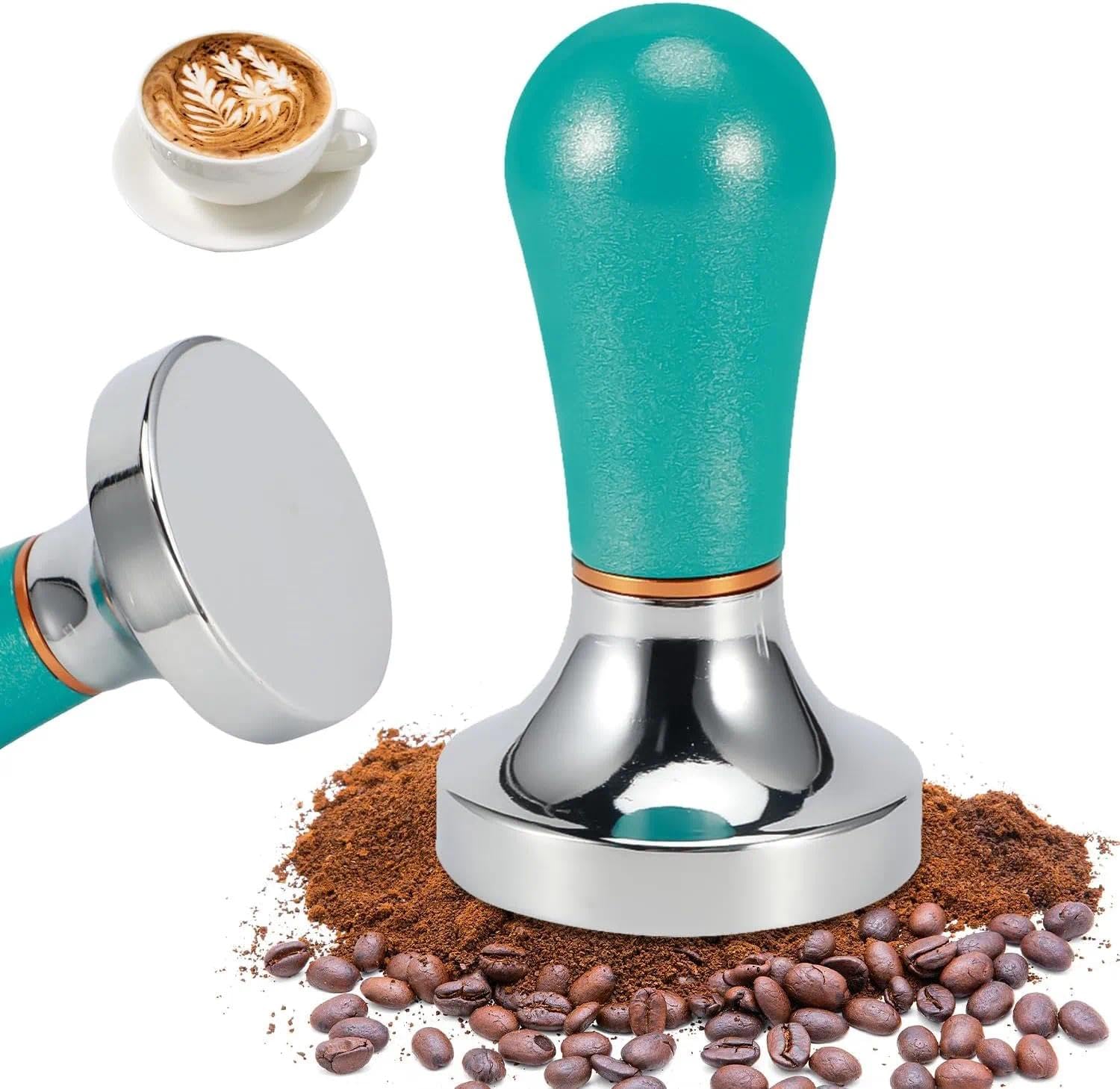Marteau à main de 57 mm presse à café en poudre espresso bleu pâle