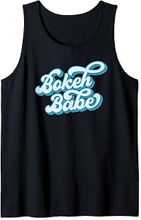 Fotógrafo Bokeh Babe Fotografía lente de cámara Apertura Camiseta sin Mangas