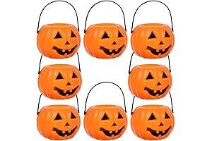 8pcs Pumpkin Bucket for Delightful Halloween Festivities
