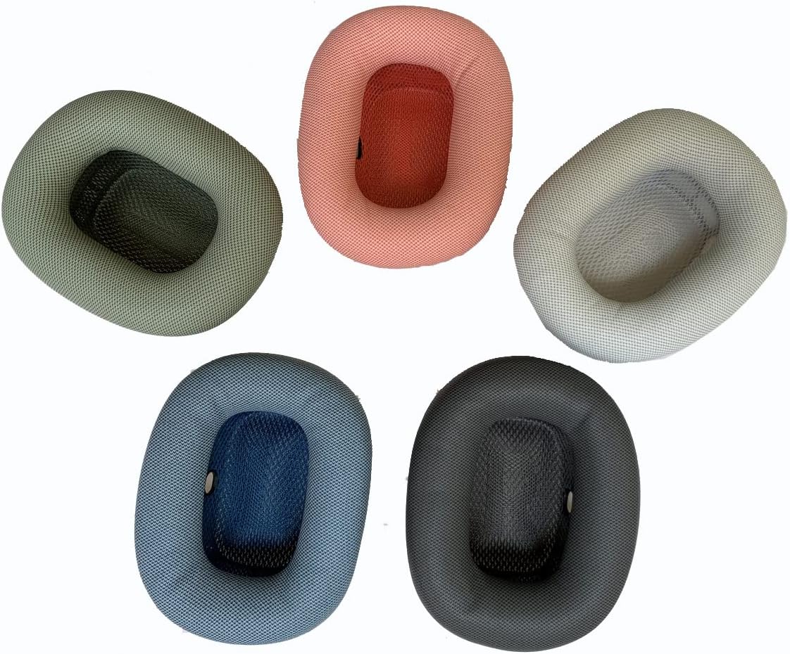 V-MOTA Ear Cushions for AirPods Max Headphones Leather Earpads Replacement Cushion Ear Cups Easy to Install with Magnet, Protein Leather and Memory Foam (Space Gray)