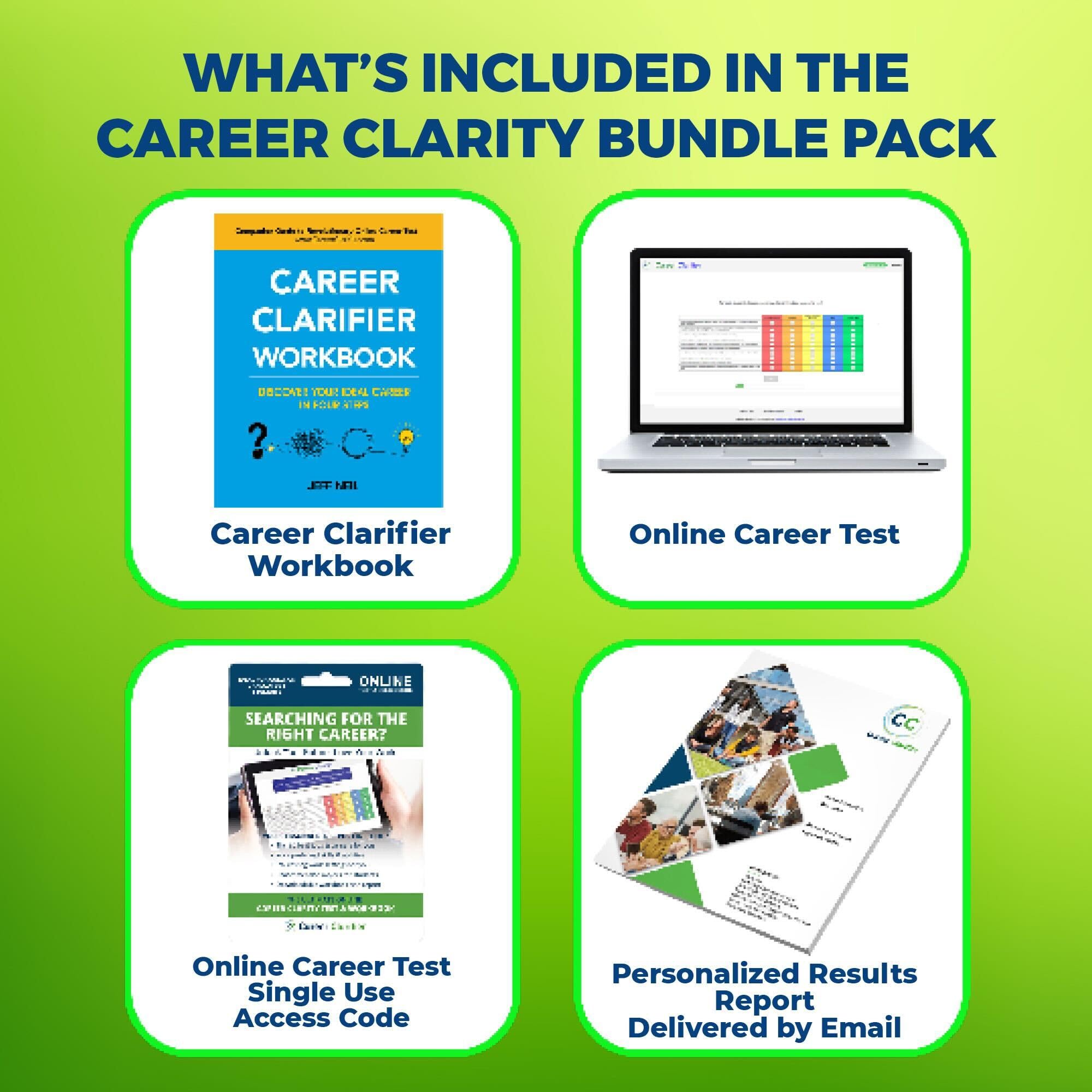 Career Clarifier Workbook Includes Online Career Test | Find a Career You'll Love | For College Grads, Students, Teens | Get Personalized Career Ideas, Guidance & Planning, Just Like Career Coaching - Image 3