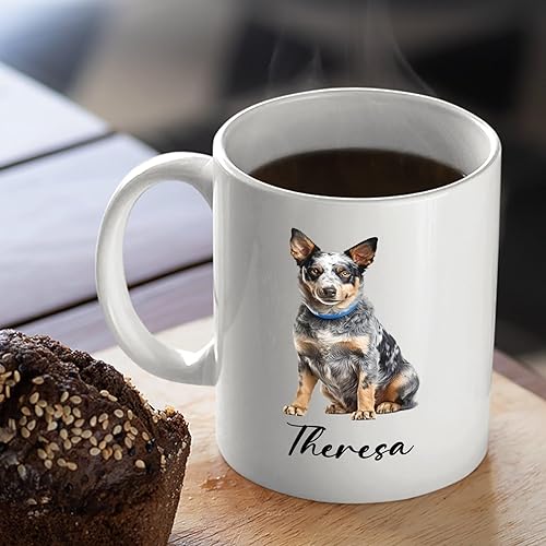 Miniatura 52 de Taza de cerámica personalizada para perros Chow Chow Chow, taza de café con nombre personalizado Chow Chow, regalos para los amantes de los perros