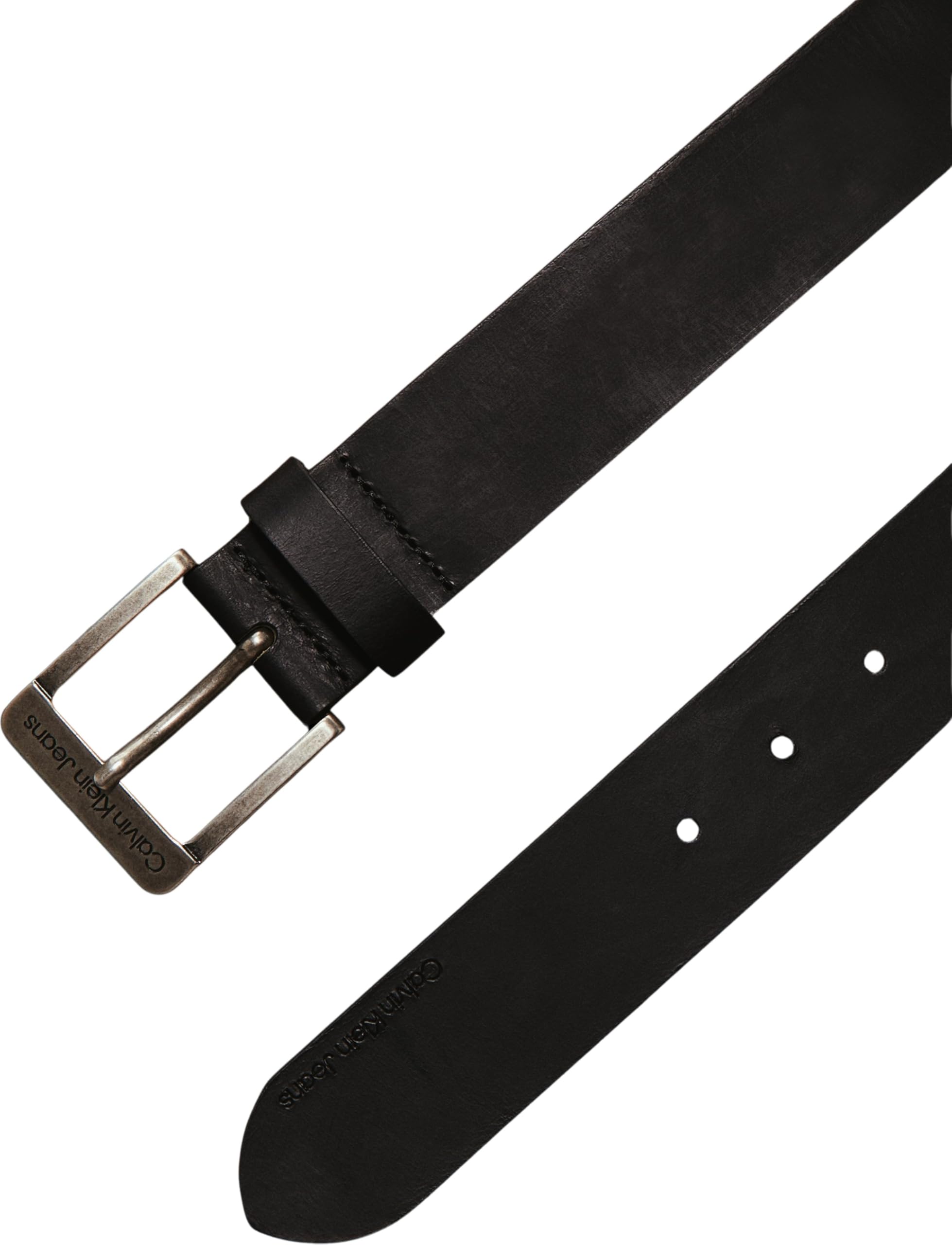 Calvin Klein Pasek męski CKJ Belt 4,0 cm Skórzany pasek, Kolor czarny, 85
