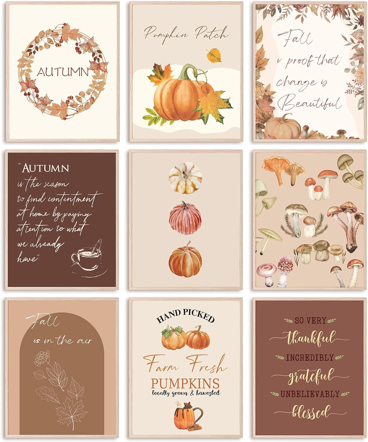 8 x 10 Fall Wall Art Print for Home Office. 