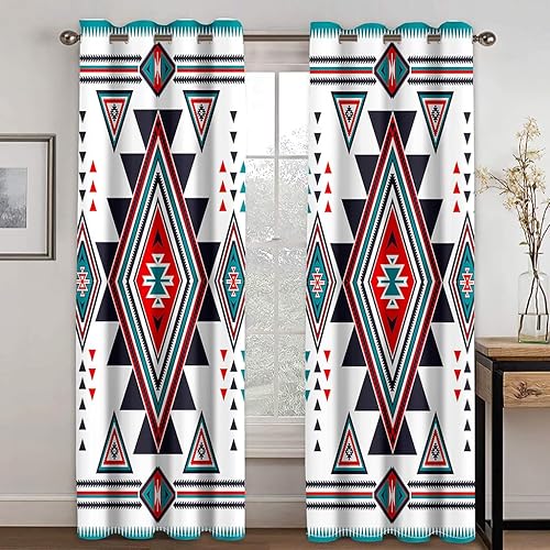 Miniatura 1 de YELDAN Cortinas opacas nórdicas de 63 pulgadas de largo para sala de estar, dormitorio, cortinas y cortinas modernas, juego de 2 paneles,