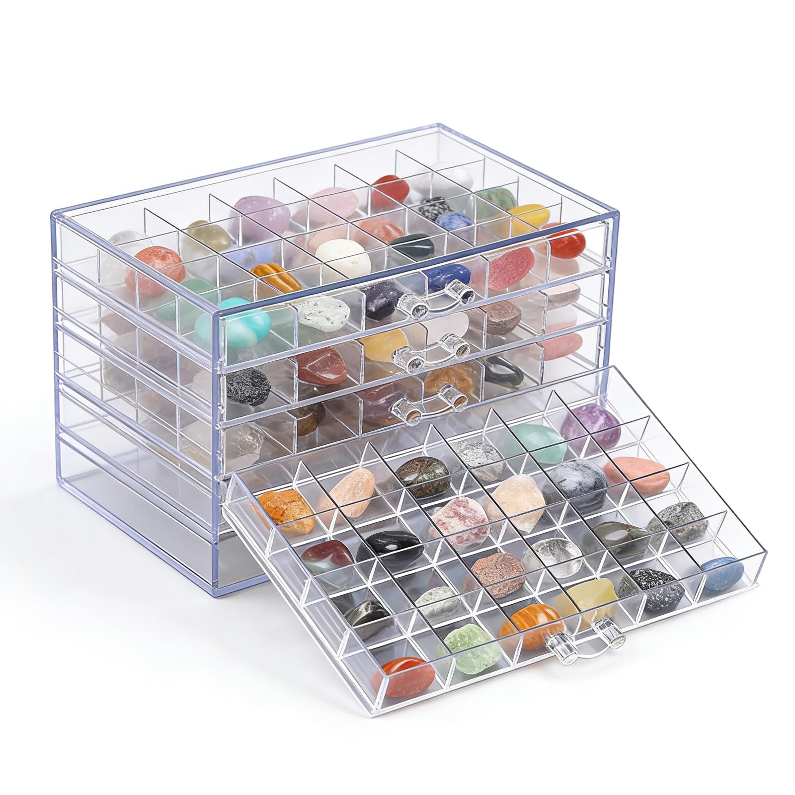 Vitrine à bijoux 120 compartiments NEUSID Rock rangement bagues