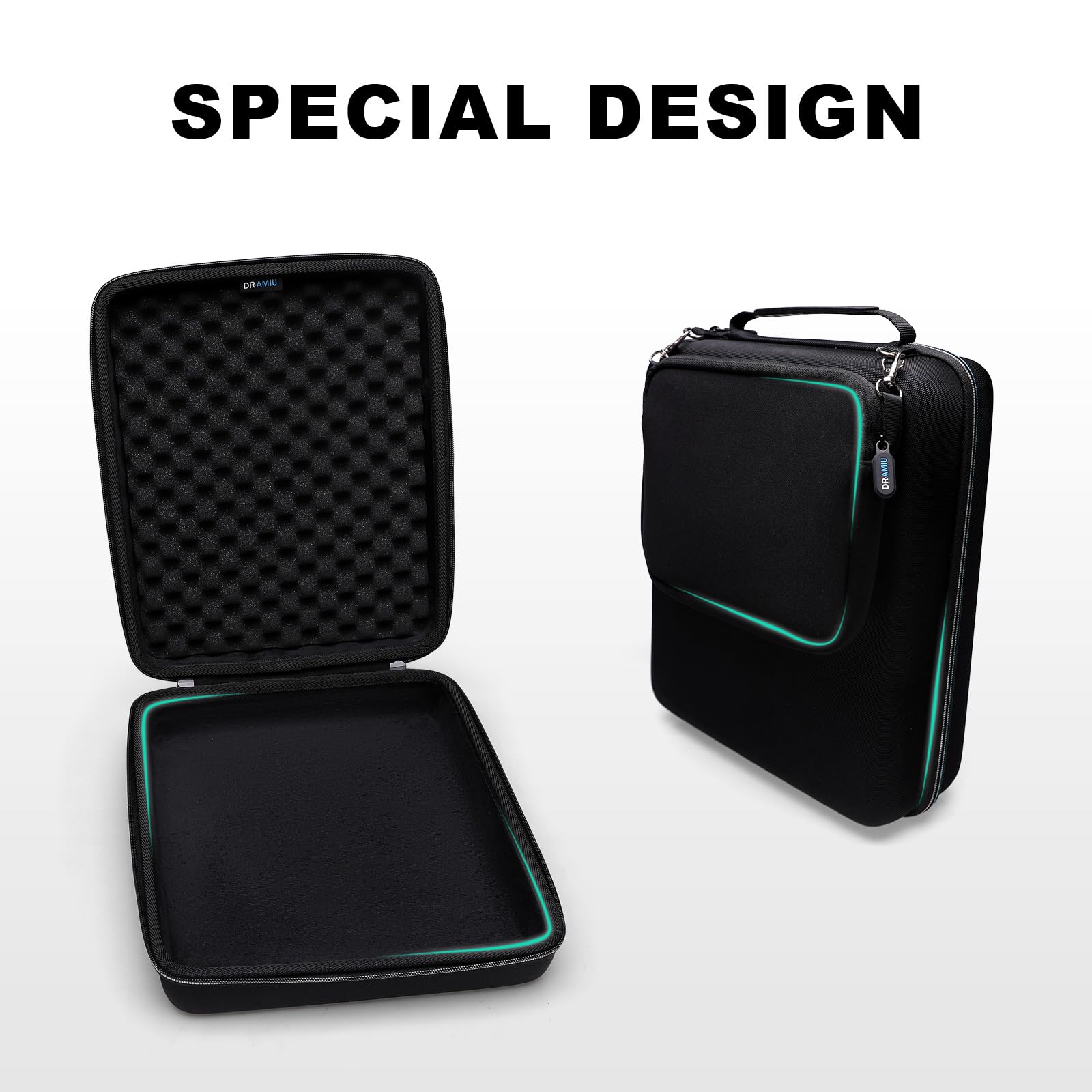 Funda rígida Compatible con Yamaha MG10XU o MG10 Mezclador estéreo de 10 entradas con pequeña Bolsa de Almacenamiento, Color Negro