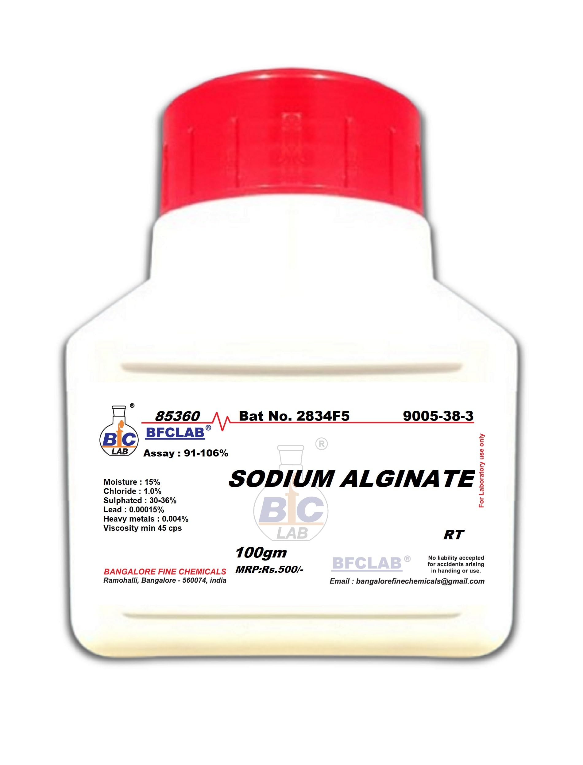 BFC SODIUM ALGINATE LR - 100gm CAS No.9005-38-3-image-5