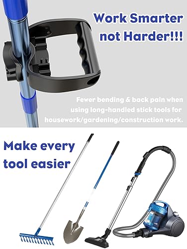 Miniatura 2 de Accesorio de mango de pala de jardín, herramienta de ahorro de mano de obra para protector de espalda, trabajo con palas de jardín, palas de nieve,