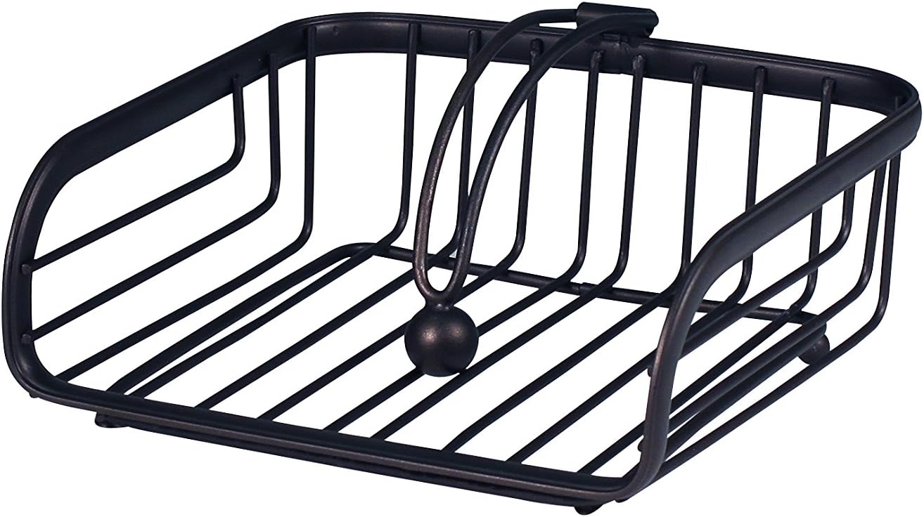Spectrum Diversified Napkin Holder, Alloy Steel, Black, Weighted