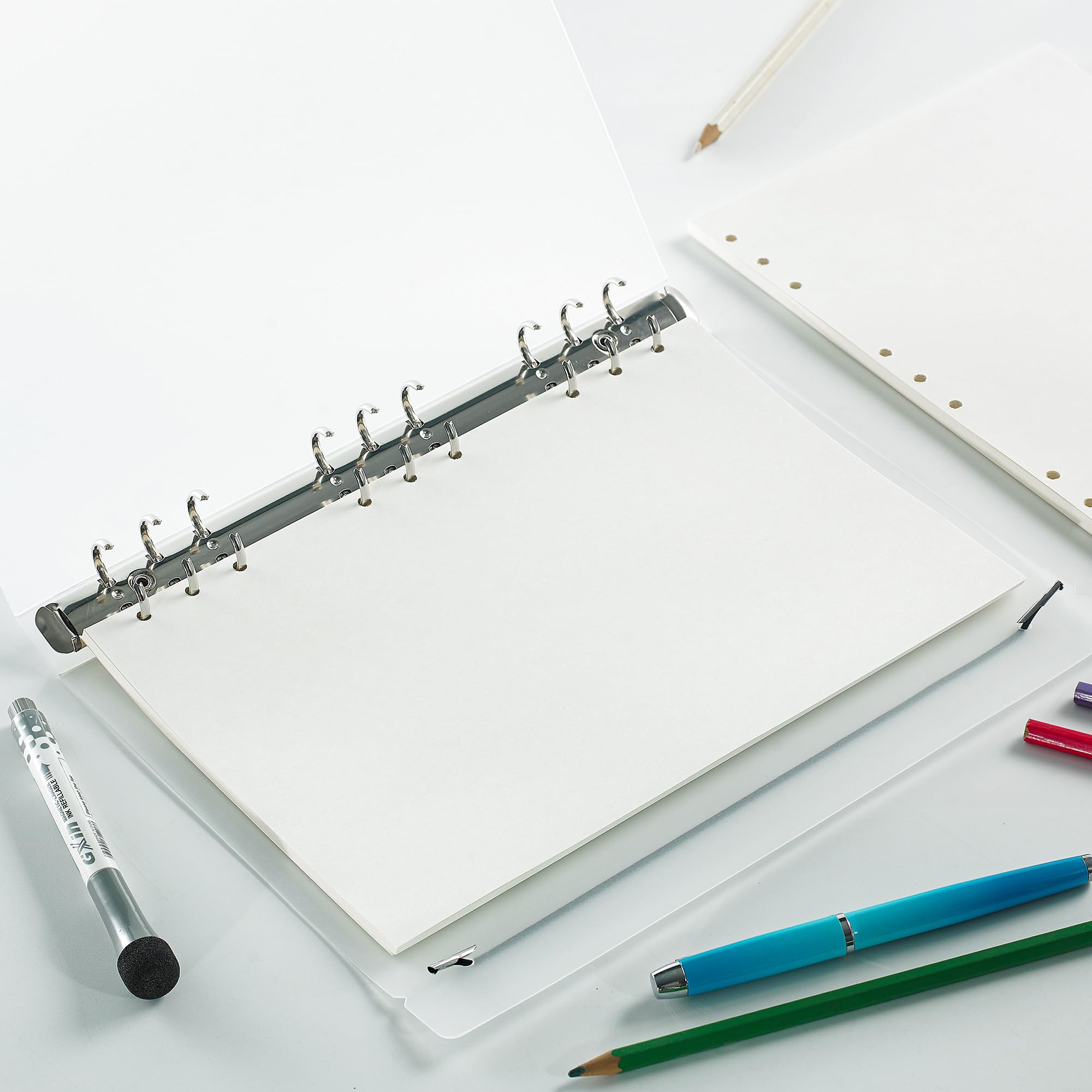 PATIKIL B5 Blanco navulpapier, los blad papier 9 gaats planner