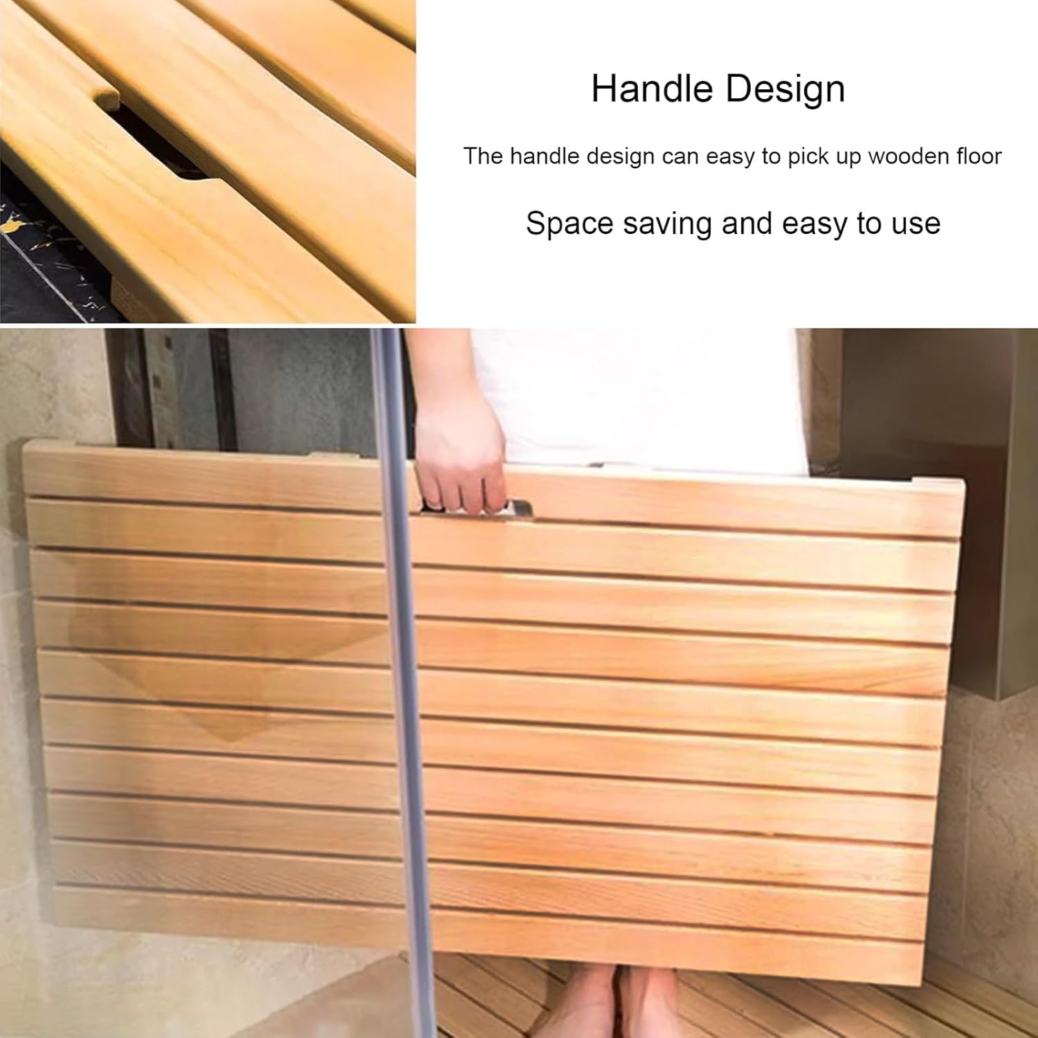 木製ドアマット、滑り止めバスルームマット、防水フットペダルシャワーマット、玄関マット、木製フロアマット、玄関、スパ、プール、屋内屋外