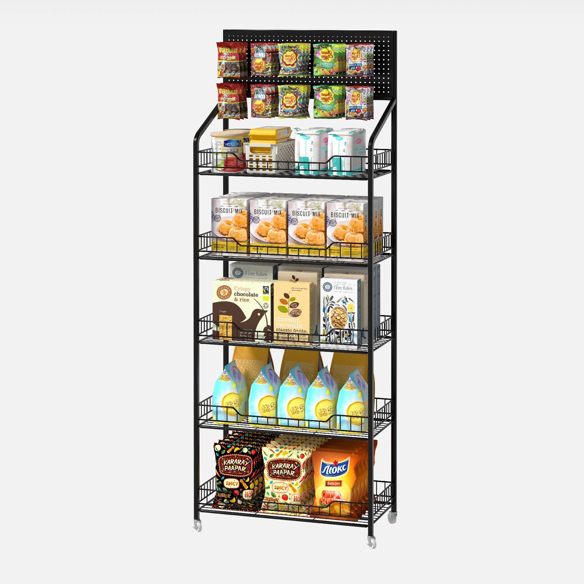 Amazon.com: lesolar Retail Store Candy Chip Display Shelves Rack, 4 ...