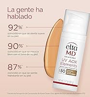 Vista 8 de EltaMD UV AOX Elements Tinted Mineral Face Sunscreen Lotion, Tinted Moisturizer for Face SPF 50 with Antioxidants, For Dry Sensitive Skin 1.7 oz Pump