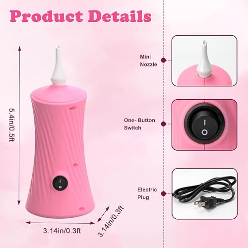 Miniatura 2 de AXHJ Balloon Pump Electric Air Pumps for Long Balloons, Electric Air Balloon Pump, Balloon Inflator for Foil Twisty Animal Balloons in Birthday