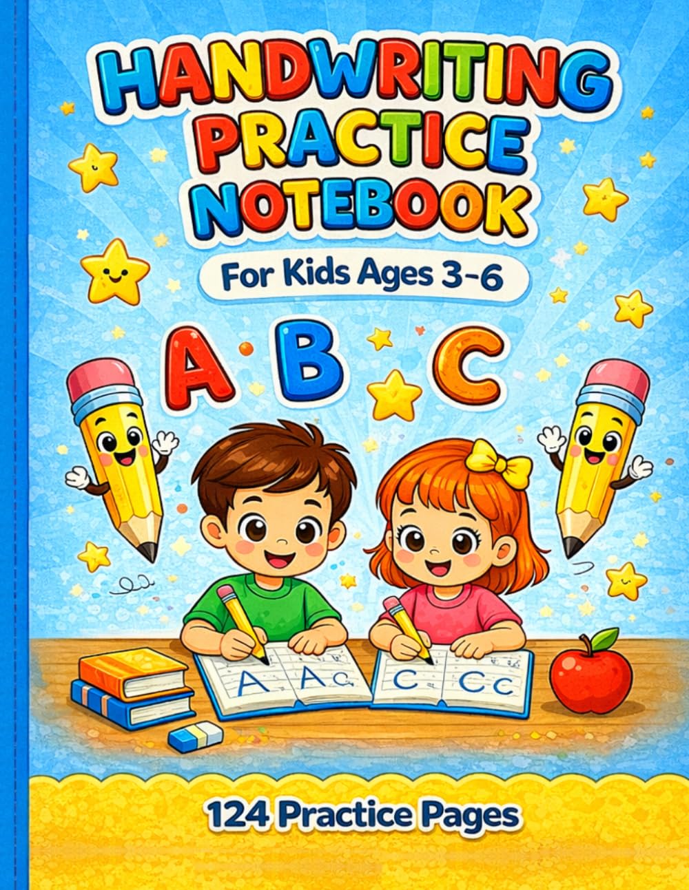 Handwriting Practice Notebook for Kids: Learn to Write Letters – Ages 3–6
