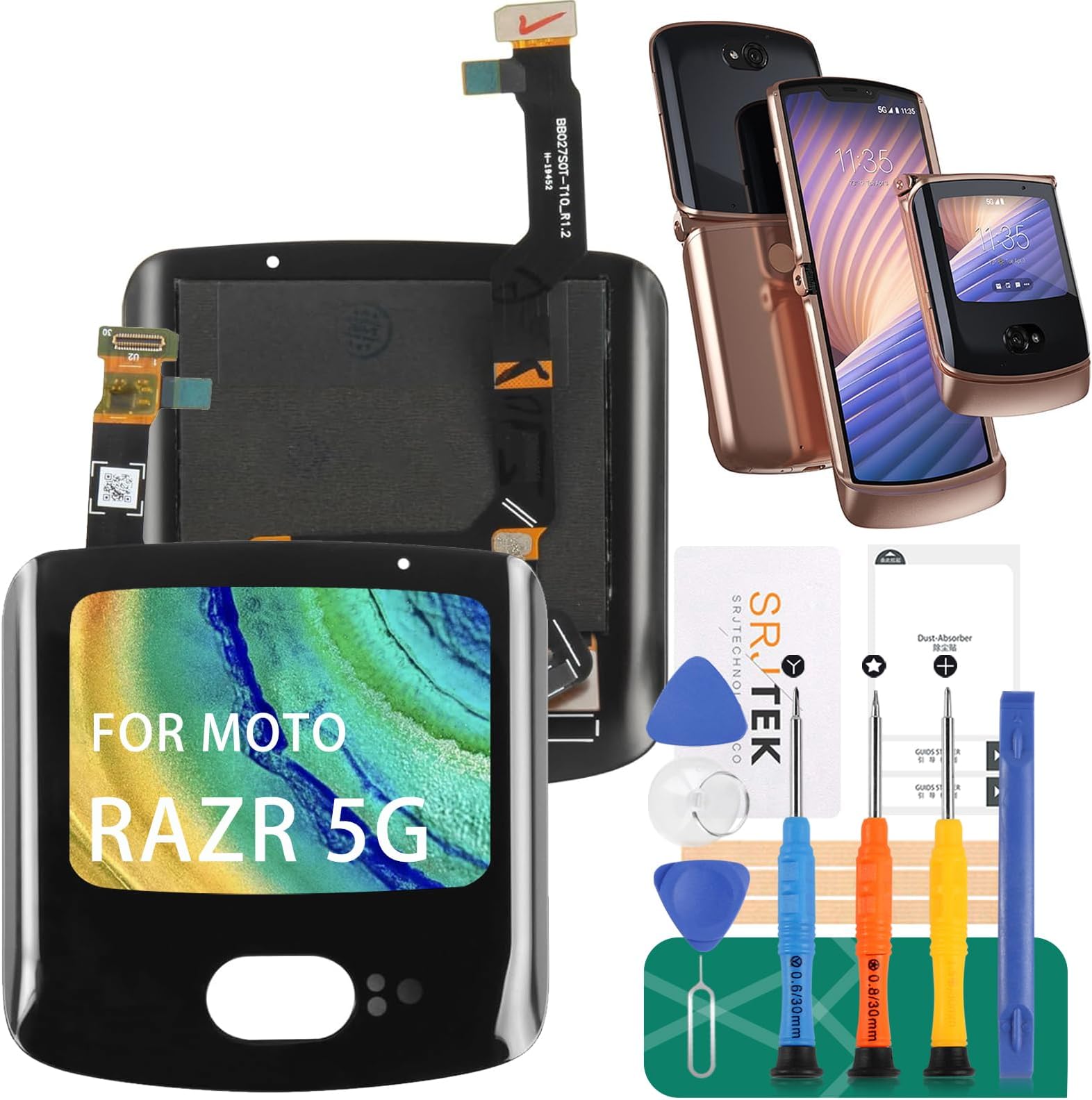 Amazon.com: Avvood for Motorola Moto Razr+ Plus 2023 XT2321-3 Flip ...