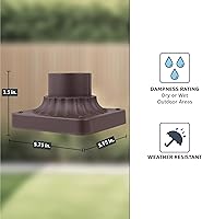 Vista 4 de Designers Fountain 1916-ORB Base de montaje de luz de poste para exteriores, bronce aceitado