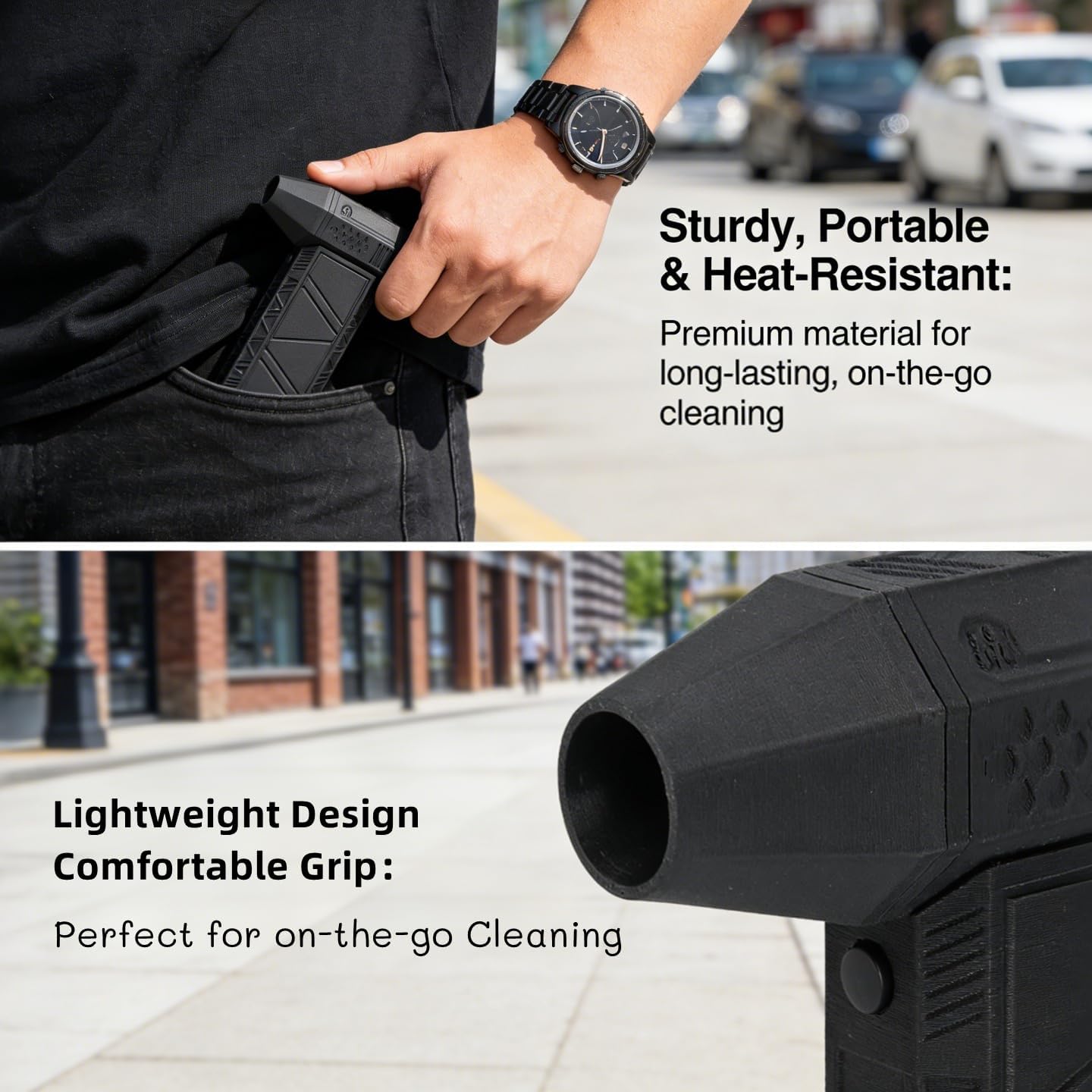 ZJchao 130000RPM Portable Electric Air Duster for Keyboard PC Car Home Office, Compressed Air Duster with Adjustable Speed Settings and Long Lasting Battery