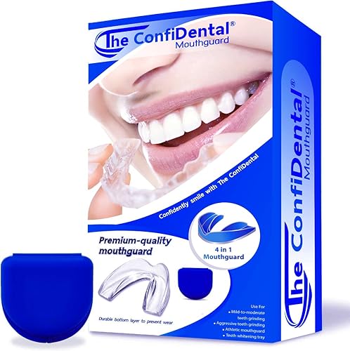 Protector bucal para rechinar dientes por la noche, paquete de 3 modelos, paquete de 6 protectores nocturnos dentales moldeables para rechinar y
