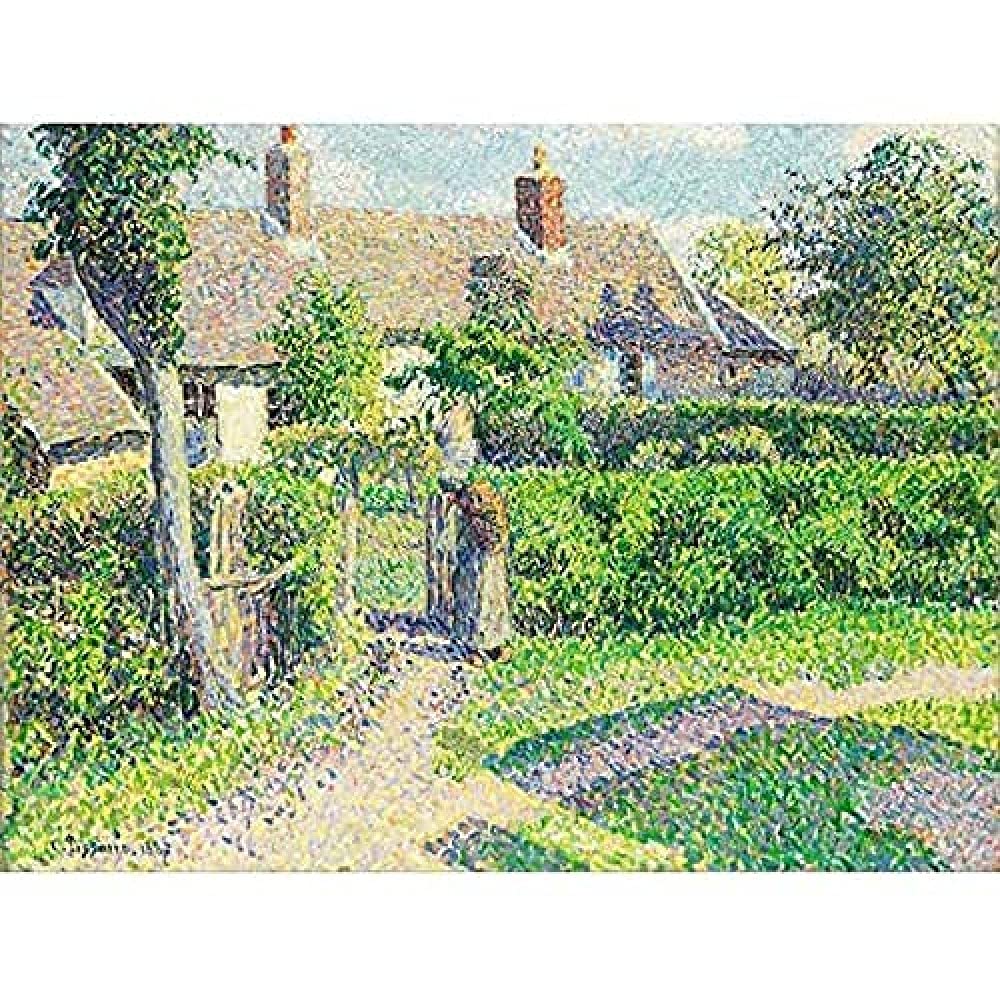 Pissarro Peasants Houses Eragny Unframed Wall Art Print Poster Home Decor Premium