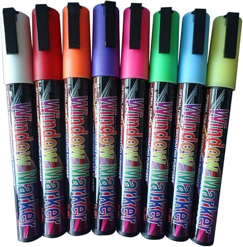 FixtureDisplays Rotulador de tiza lĂquida fluorescente de 8 colores para tablero de escritura LED 13160-SNL Listado FixtureDisplays Rotulador de tiza lĂquida fluorescente de 8 colores para tablero de escritura LED 13160-SNL Listado