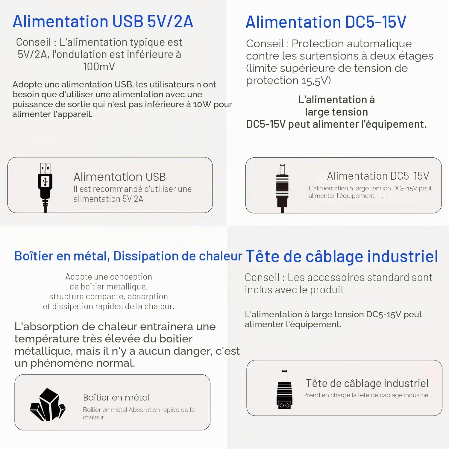 Vonets VBG1200 2,4 GHz et 5 GHz, AC1200, Pont routeur et répéteur Industriel, adapté aux systèmes de sécurité, aux balances électroniques et aux équipements médicaux