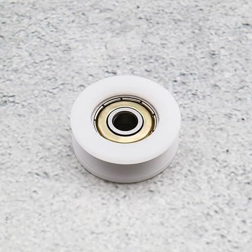 Miniatura 5 de SING F LTD 4 ruedas para puerta de invernadero de 1.142 in de diámetro, rodillo de puerta corredera para rieles deslizantes, la mayoría de los