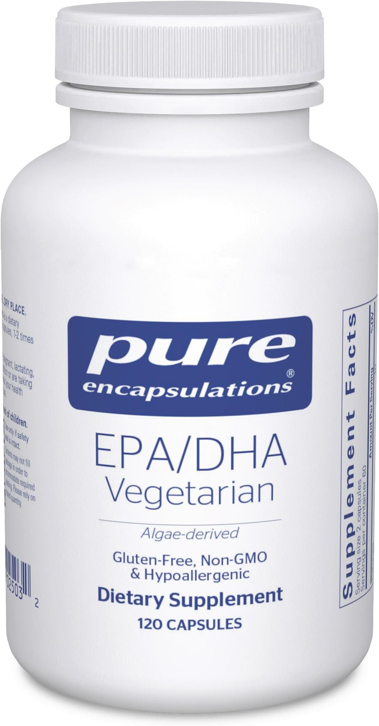 EPA/DHA Vegetarian | Algae-Derived EPA and DHA to Support Cardiovascular Health and Daily Wellness | 120 Capsules*