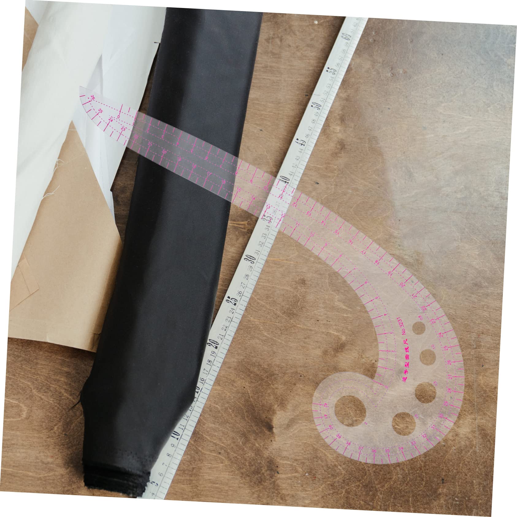 Nählineal aus Pvc Schneidelineal mit Klarer Skala Präzises Maßlineal für Stoff und Zeichnen Handlich für Anfänger und Profis