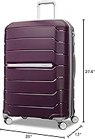 Vista 93 de Samsonite Freeform – Maleta rígida, expandible con ruedas dobles giratorias, Blanco