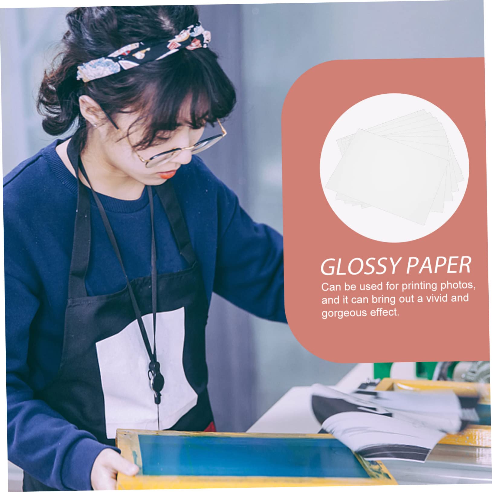 ARTIBETTER Papel Fotográfico Doble Cara Para Impresión De Fotos Y Tarjetas De Visita Papel De Alta Definición Resistente Aceite Y Arañazos Para Y Oficina 10 Hojas*5