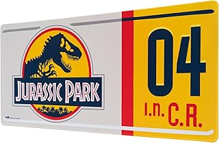 Grupo Erik Jurassic Park XXL Mouse Mat - Desk Pad - 31.5 Inch x 13.78 Inch Non-Slip Rubber Base Mouse Pad, Gaming Mouse Pad, Keyboard Mouse Mat - Jurassic Park Gifts