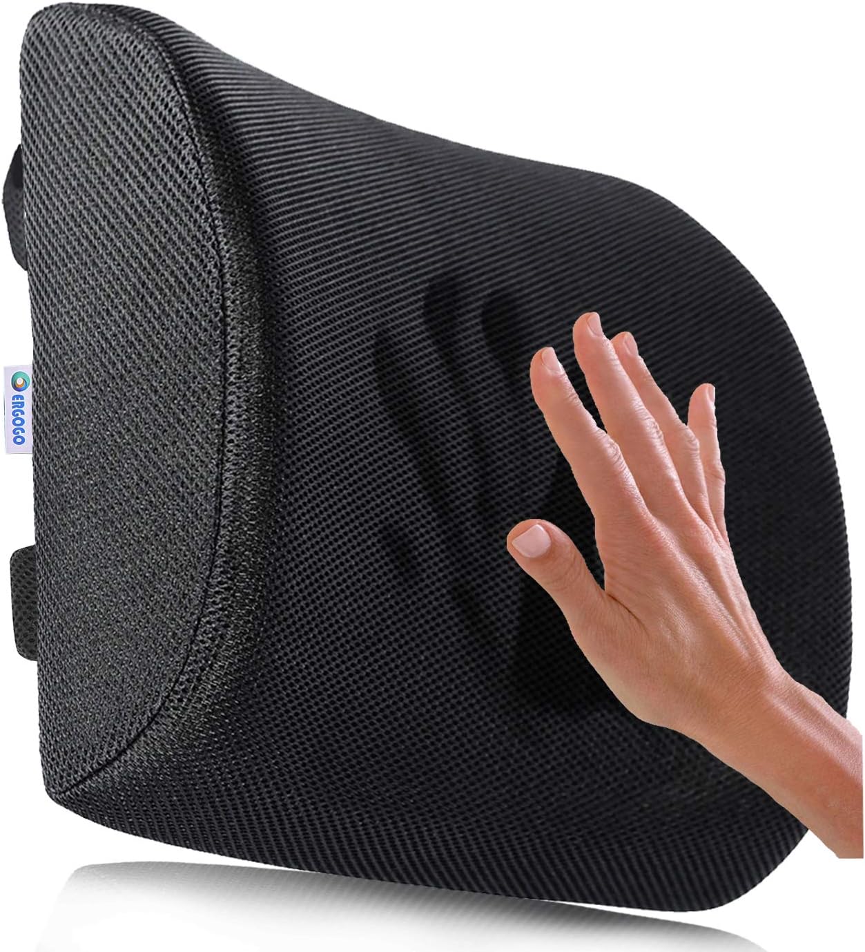 Memory Foam Lumbar Support Pillow for Chair - Back Pillow for Office Chair, Back Support for Car, Desk Chair Back Support, Office Chair Back Support Lumbar Pillow, Back Cushion Lower Back Pain Relief