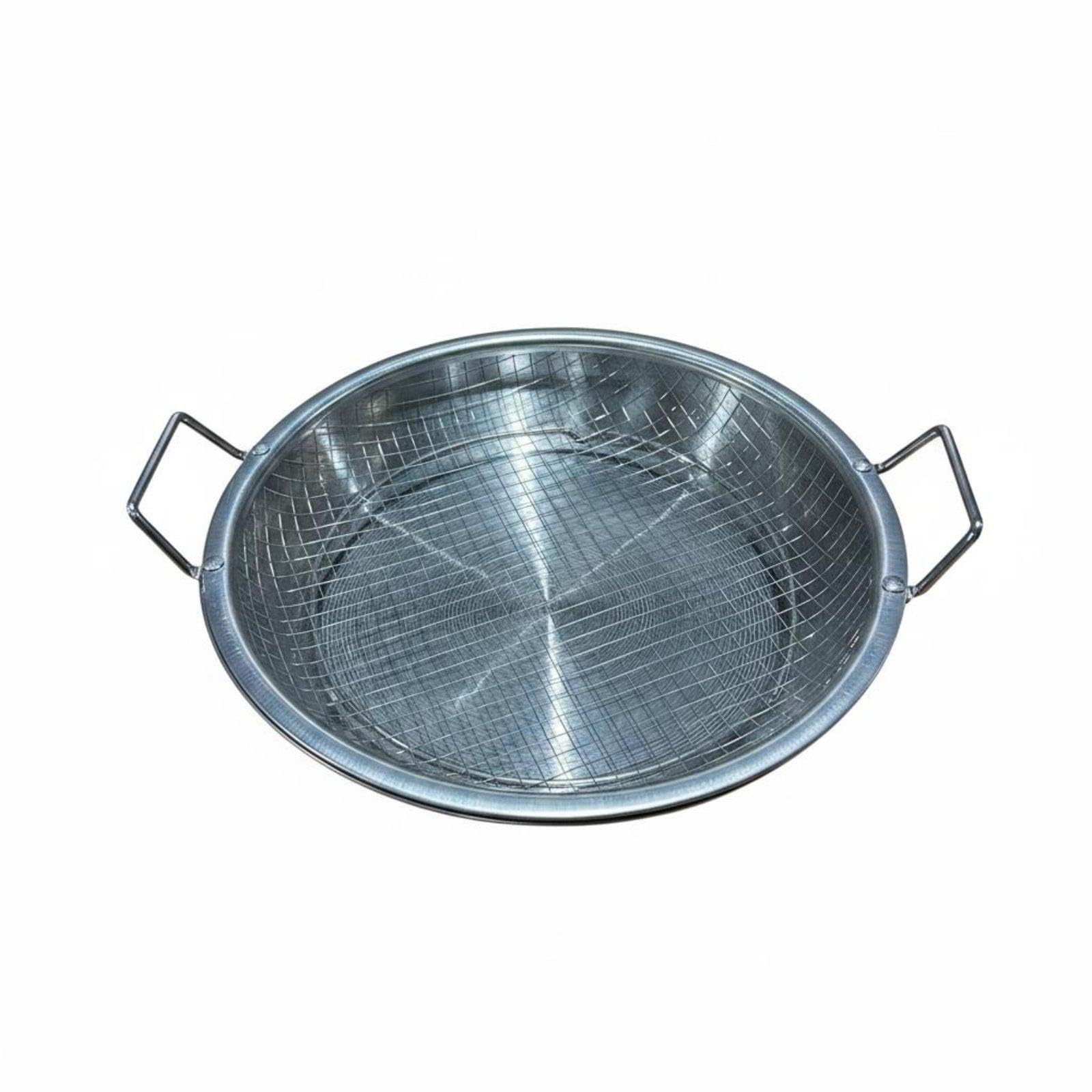 4pcs Stainless Steel Fryer Basket Double Handles Tray Easy t | Stainless Steel Fryer Basket Double Handles Tray Easy to Clean Air Rack for Deep Frying Barbecue 24CM Unknown-image-38