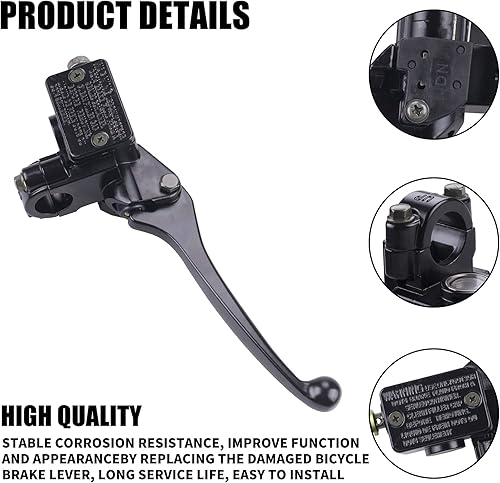 Miniatura 3 de Cilindro maestro de freno derecho Palanca de freno para Taotao Sunl 50cc 110cc 125cc Polaris Outlaw 525 Roketa Taotao Kazuma Eton Baja Honda 250R