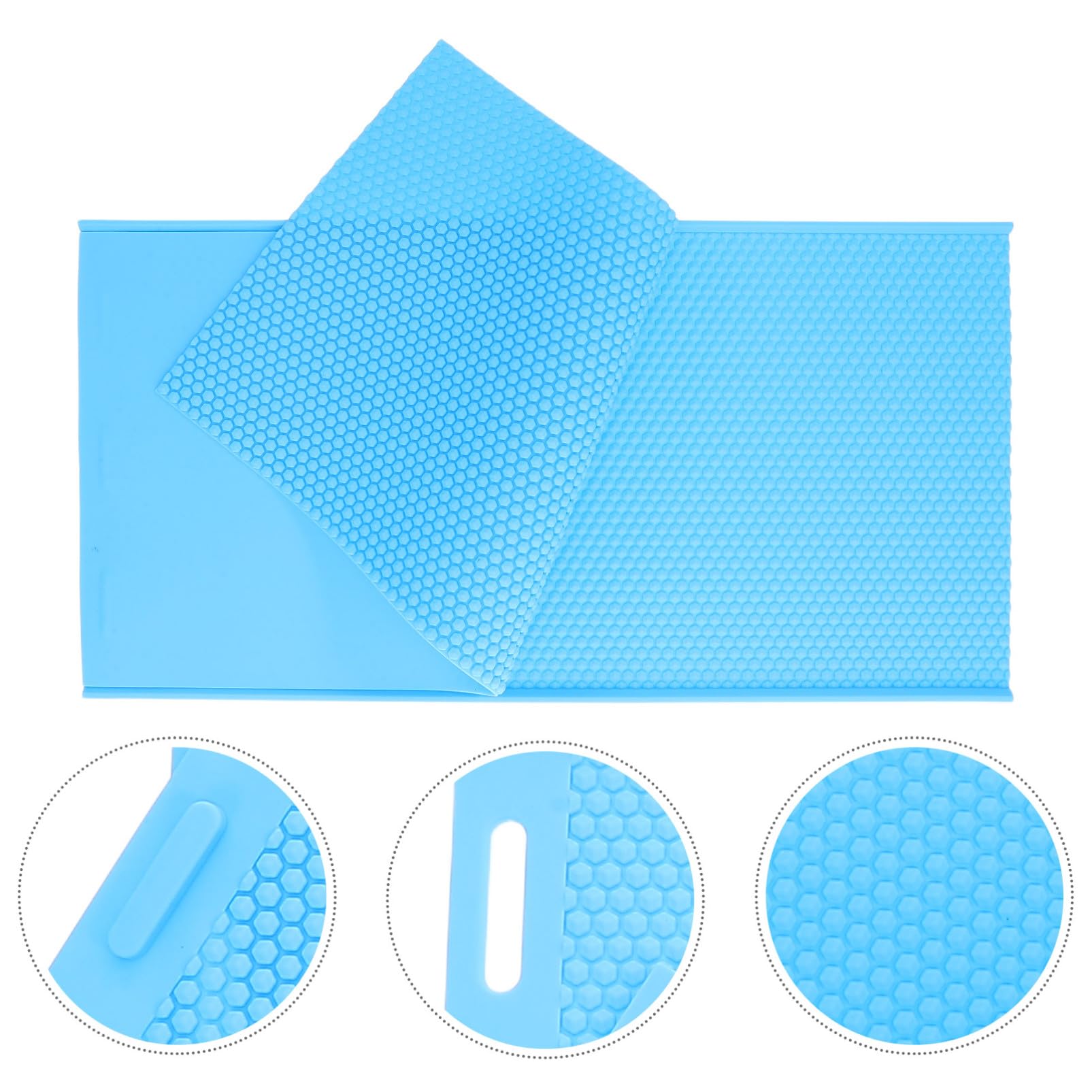 ibasenice Stampo in Silicone per Cera d Api Design Creativo Diy, Matrice Riutilizzabile per Fogli di Cera d Api, per Apicoltura Professionale e Hobby a Casa