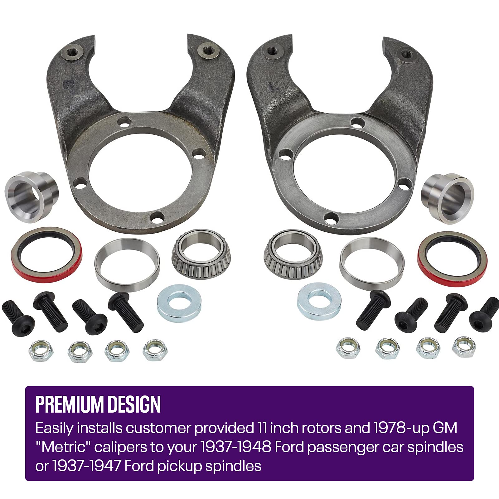 Amazon.com: Basic Brake Kit w/ 1978-88 GM Caliper, Fits Early Ford 